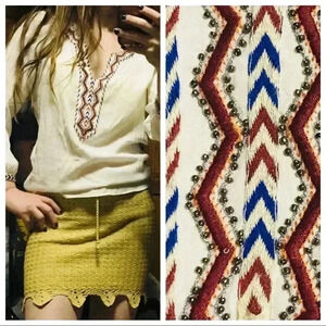 Beautiful Zara ethnic flowy blouse.